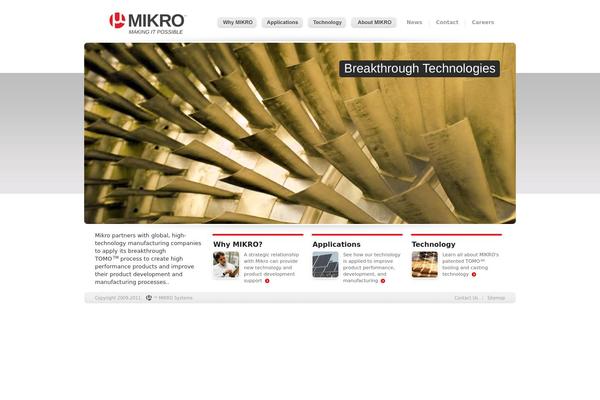 mikrosystems.com site used Mikro