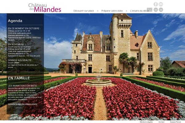 milandes.com site used Milandes