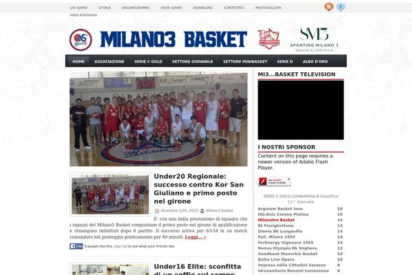 milano3basket.com site used Vivex