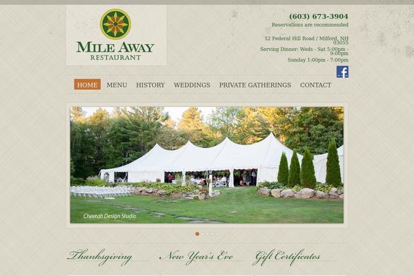 mileawayrestaurant.com site used Theme1211