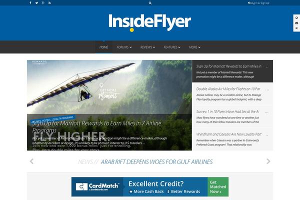Insideflyer theme site design template sample