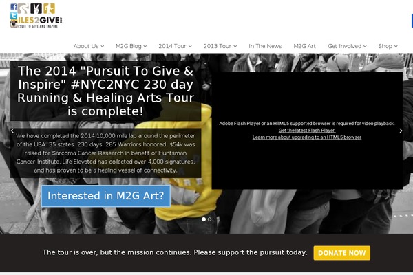 miles2give.org site used Easy Magazine