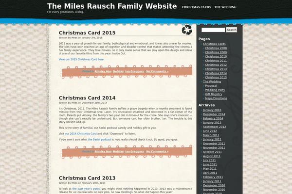milesrauschfamily.com site used Crafty