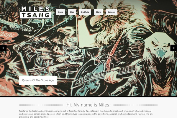 milestsang.com site used Creativeskeleton