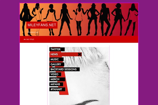 mileyfans.net site used Red Light