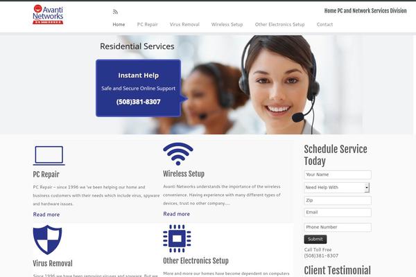 Customizr theme site design template sample