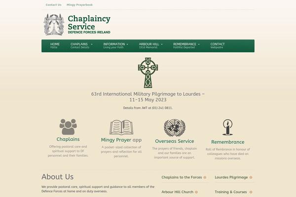 militarychaplaincy.ie site used Chronicles-wordpress