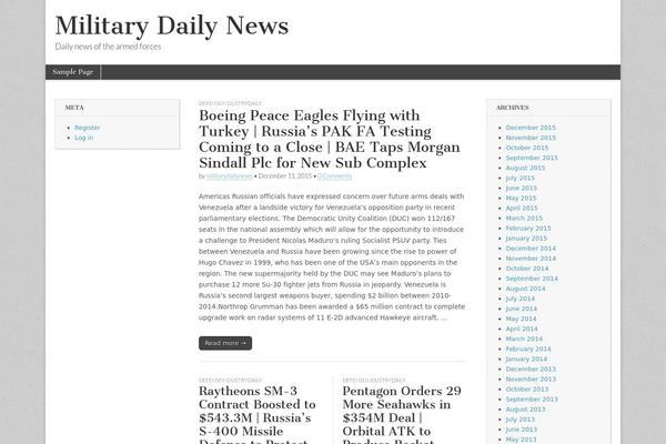 WordPress website example screenshot