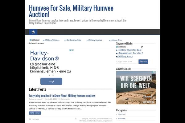 militaryhumveeauction.info site used Happenstance-premium