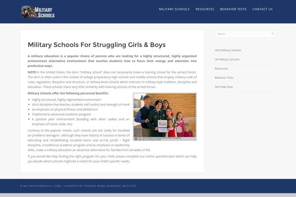 WordPress website example screenshot
