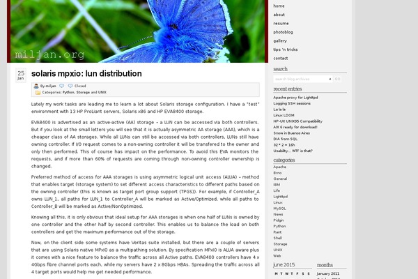 WordPress website example screenshot