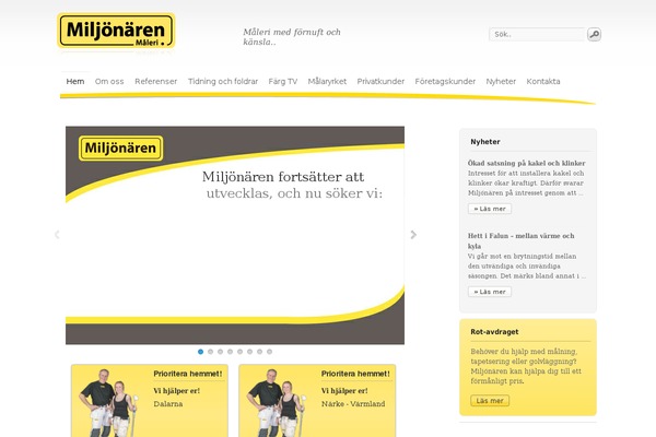 miljonaren.se site used Miljonaren