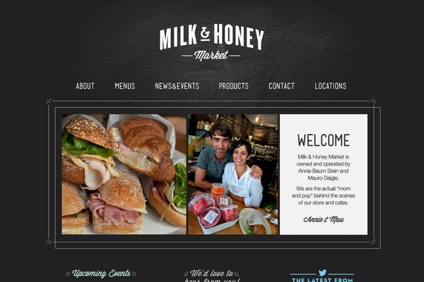 milkandhoney theme websites examples