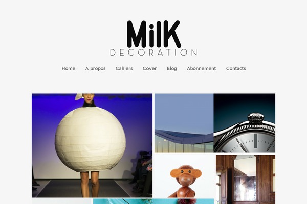 Milk theme site design template sample