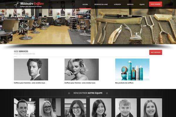 HairPress theme site design template sample