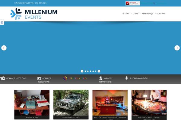 milleniumevents.pl site used Milleniumevents