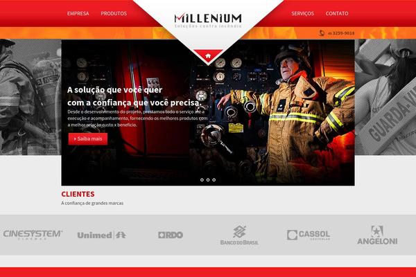 Millenium theme site design template sample