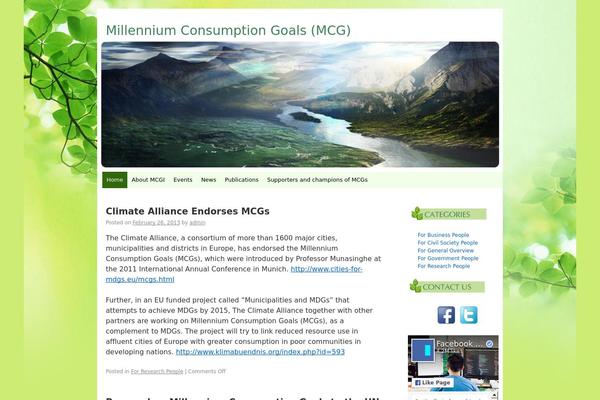 Twenty Ten theme site design template sample
