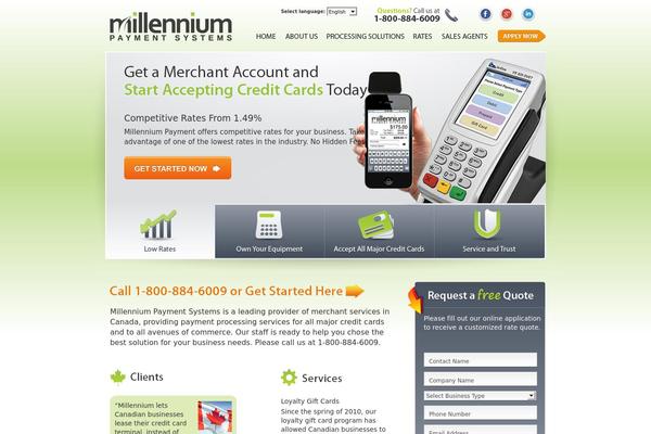 millenniumpayment.ca site used Millennium