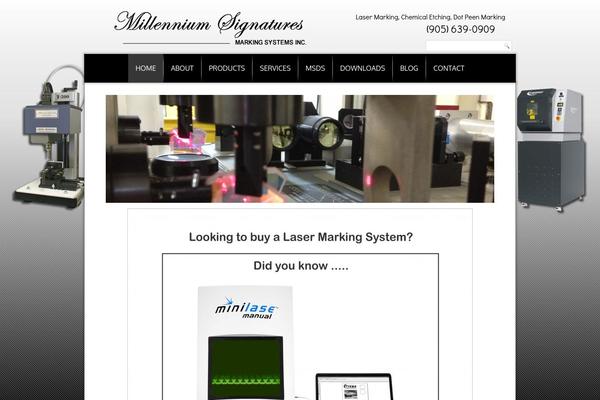 millenniumsignaturesmarkingsystems.com site used Mstemplate