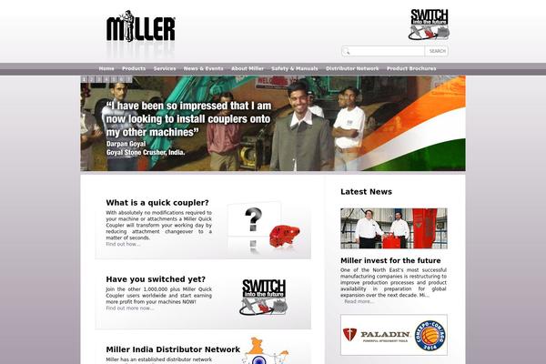 Miller theme site design template sample