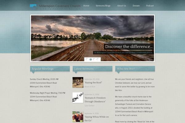 Antioch theme site design template sample