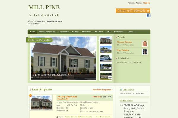 RealEstate theme site design template sample