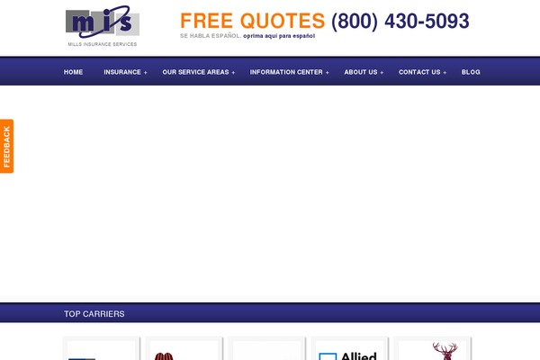 WordPress website example screenshot