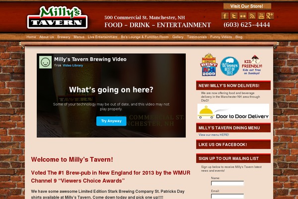 millystavern.com site used Flexxdark