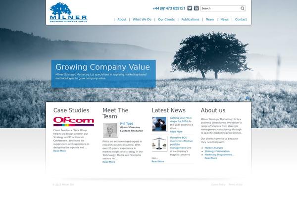 milnerltd.com site used Milner