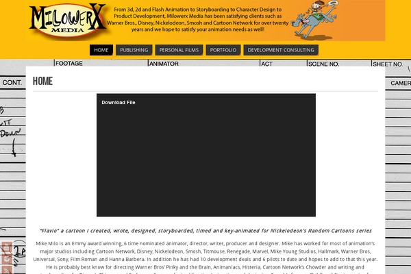 Parabola theme site design template sample