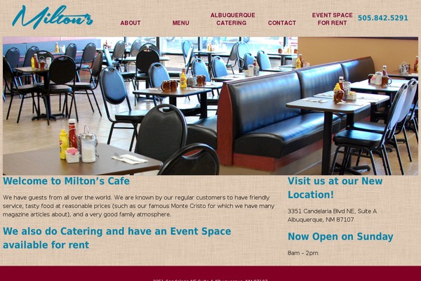 miltoncater.com site used Miltons