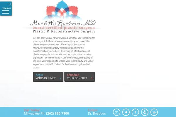 milwaukeeplasticsurgery.com site used Curex-divi-child-theme