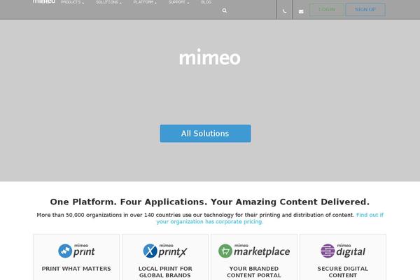 Site using Mimeo-ops plugin