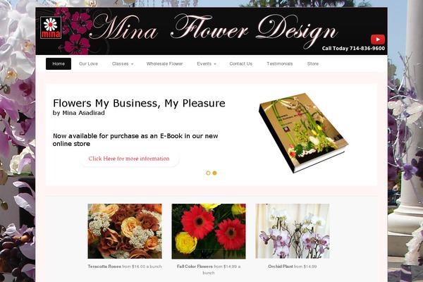 minaflowerdesign.com site used Brightbox