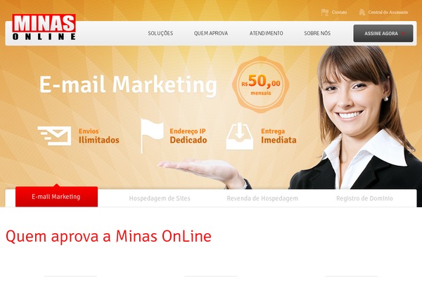 minas.com.br site used Minas_online