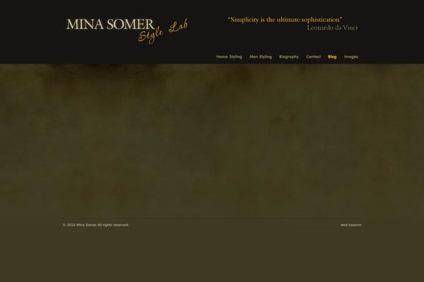 Mina theme site design template sample