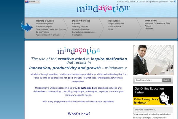 mindavation.com.au site used Mindavationau