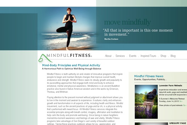 mindfulfitness.com site used Mindfulfitness2.1