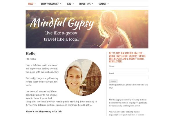 mindfulgypsy.com site used Mindfulgypsy
