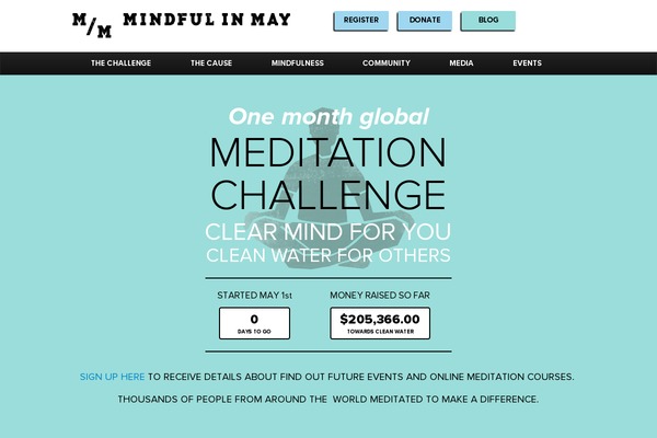 mindfulinmay.org site used Twenty4
