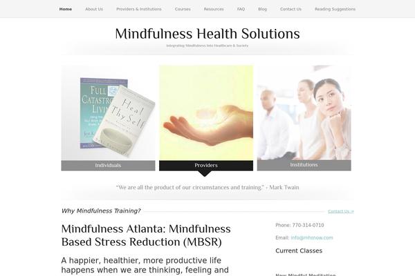 mindfulnesshealthsolutions.com site used Brickandmortar