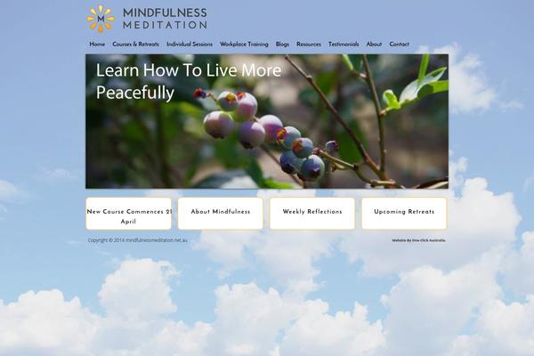 Mindfulness theme site design template sample