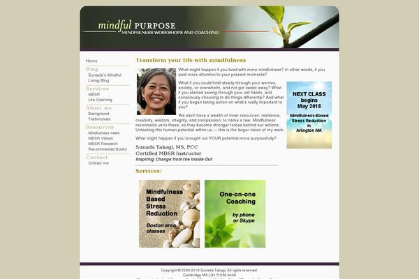 mindfulpurpose.com site used Atmosphere-10