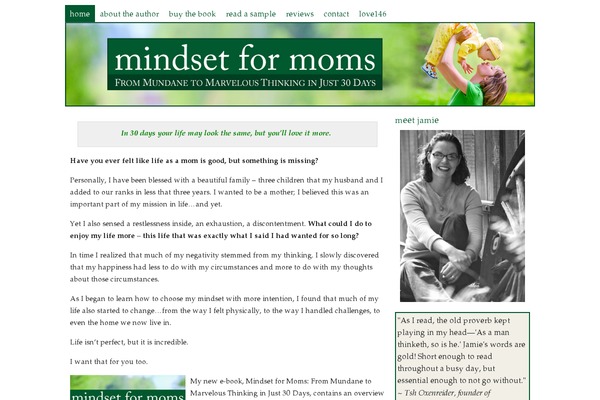 mindsetformoms.com site used Prose