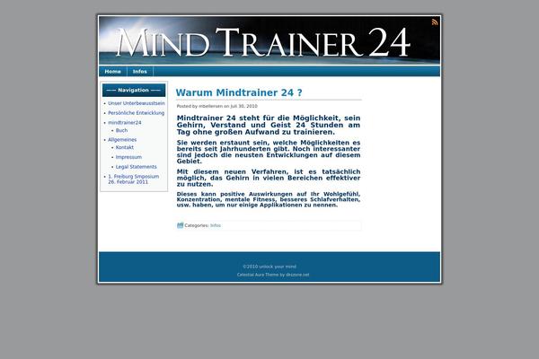 mindtrainer24.com site used Celestial Aura