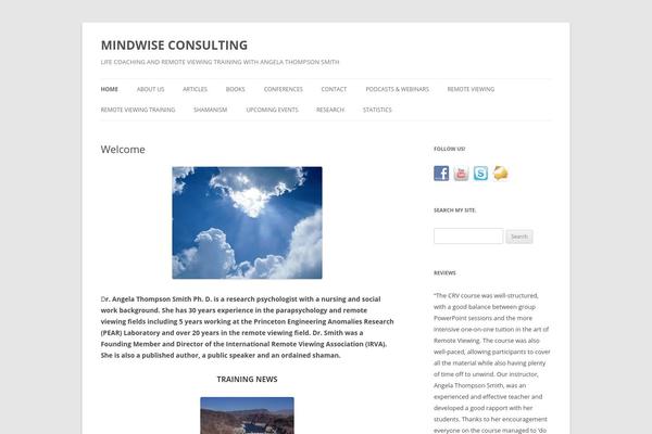 Twenty Twelve theme site design template sample