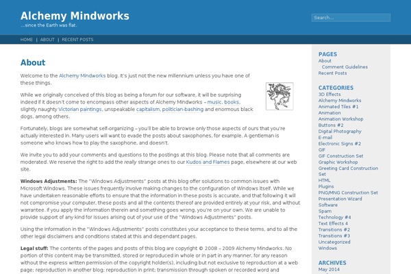 mindworkshop.info site used Fluid Blue