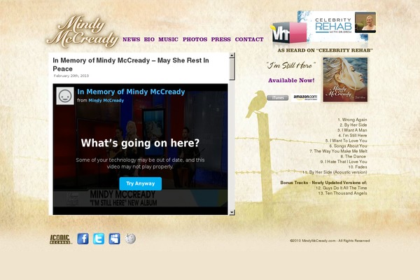 mindymccready.com site used Imstillhere