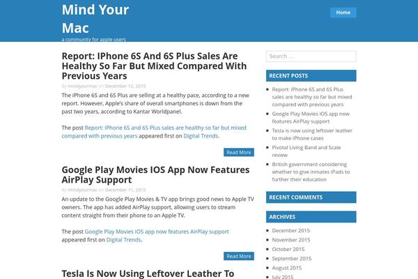 mindyourmac.com site used Wimple